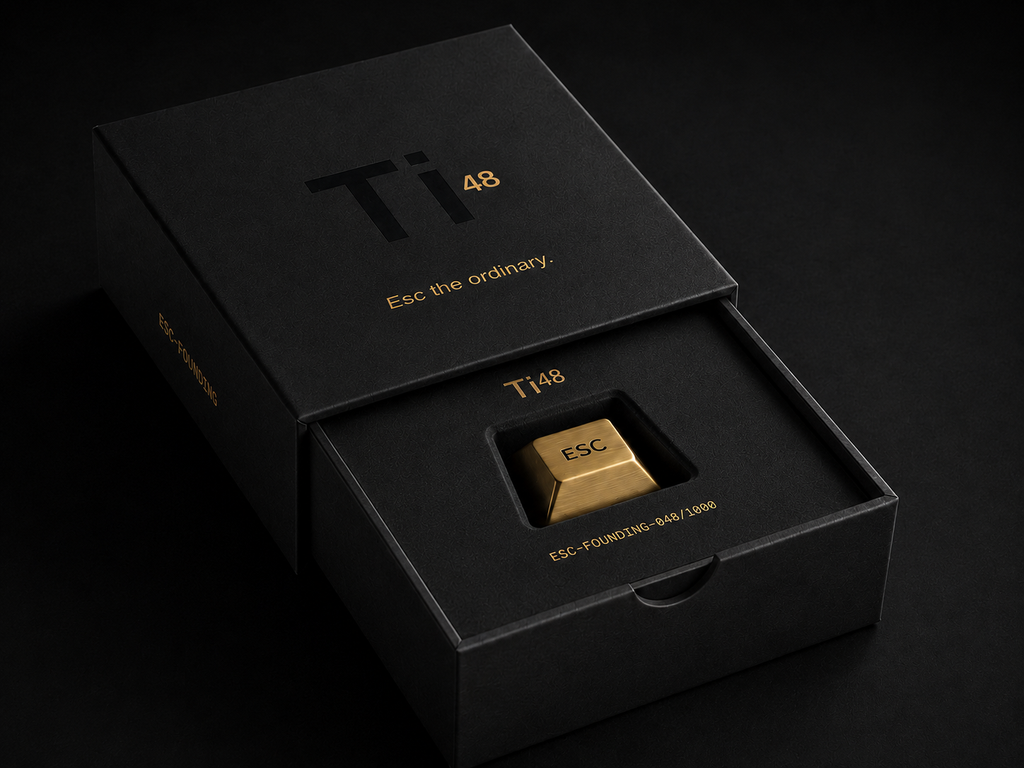 Ti⁴⁸ ESC — Founding Edition · Pure Titanium
