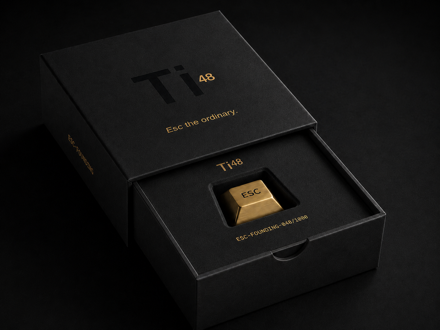 Ti⁴⁸ ESC — Founding Edition · Pure Titanium